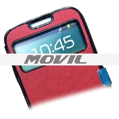 SCB-223 Fundas con ventana de vista para Samsung S4 I9500 SCB-223-3